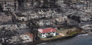 Milagro entre las cenizas: el misterio de la casa del techo rojo que sobrevivió intacta a los incendios en Maui