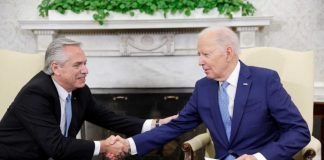 BIDEN Y ALBERTO FERNANDEZ EN G20; TEMA: MILEI