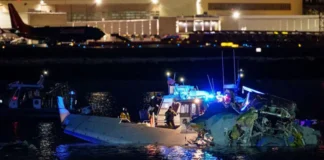COLISIONAN AVIÓN DE AMERICAN AIRLINES Y HELICÓPTERO EN WASHINGTON