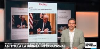 "La congelación del gasto de Trump genera caos en Estados Unidos": 'Politico'