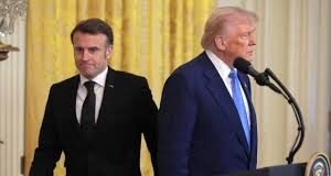 MACRON FUE RECIBIDO EN LA CASA BLANCA CON ESCASOS PROTOTOCOLOS