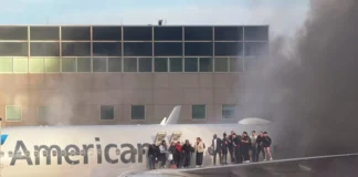 POR INCENDIO DE AVIÓN EN DENVER, EVACUAN AEROPUERTO