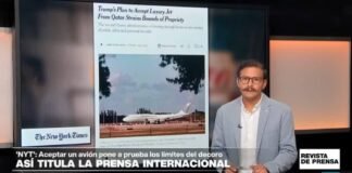 'NYT': "El plan de Trump de aceptar un avión de lujo pone a prueba los límites del decoro"