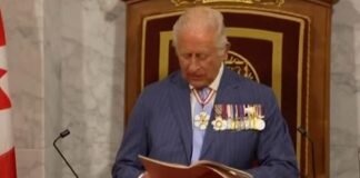 Rey Carlos III pronuncia histórico discurso en Canadá