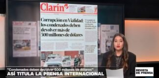 "Tras la condena a Cristina, la Justicia busca recuperar US$530 millones del fraude": 'La Nación'