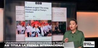 "¿Estudiantes o espías?: los jóvenes chinos en la mira de Trump": 'BBC'
