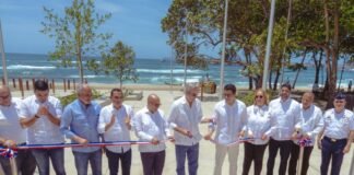 Presidente Abinader y ministro Collado inauguran malecón de Haina