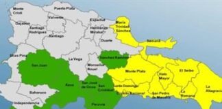 COE aumenta provincias en alerta: 10 en amarilla y ocho en verde