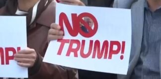 Trump, en camino a su gira por Asia; protestas en Corea del Sur por visita del mandatario