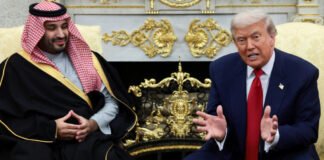 Trump celebra inversión billonaria saudí y rechaza acusaciones por asesinato de Khashoggi y caso Epstein