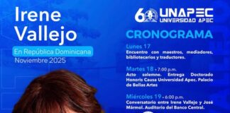 Irene Vallejo visita la República Dominicana