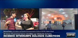Informe desde Belém: incendio en COP30 ordena interrumpe diálogos climáticos