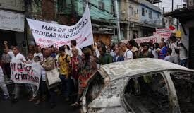 PROTESTAS EN RÍO DE JANEIRO POR MASACRE POLICIAL