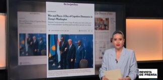 "Guerra y paz: un día de disonancia cognitiva en el Washington de Trump": 'NYT'