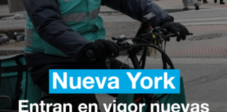 Entra en vigor nuevas reglas para repartidores en Nueva York