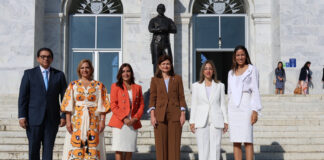 Vicepresidenta Raquel Peña y embajadora Leah Campos estrechan lazos culturales en Santiago