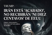 «IRÁN ESTA ACABADO, NO RECIBIRAN NI DIEZ CENTAVOS DE ESTADOS UNIDOS»