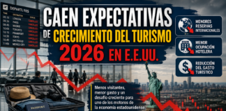 CAEN EXPECTATIVAS DE CRECIMIENTO DEL TURISMO 2026 EN E.E.UU