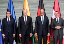 Merz exhibe su apoyo a los países bálticos ante la amenaza rusa en el flanco oriental de la OTAN