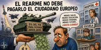 EDITORIAL: El rearme no debe pagarlo el ciudadano europeo