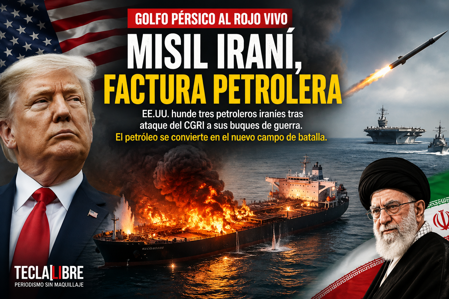 ESTADOS UNIDOS CAMBIA LAS REGLAS: MISIL IRANÍ, FACTURA PETROLERA