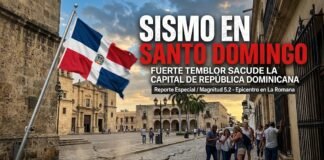 BREVE Y FUERTE SISMO SE SINTIÓ EN RD