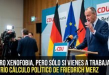 MERZ: «NO HAY LUGAR PARA LA XENOFOBIA EN ALEMANIA»
