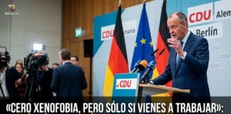 MERZ: «NO HAY LUGAR PARA LA XENOFOBIA EN ALEMANIA»