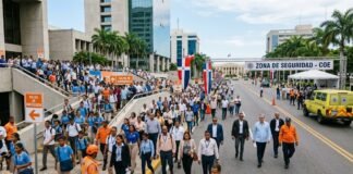 RD SE VACÍA EN MINUTOS DURANTE SIMULACRO NACIONAL