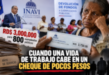 CUANDO UNA VIDA DE TRABAJO CABE EN UN CHEQUE DE POCOS PESOS